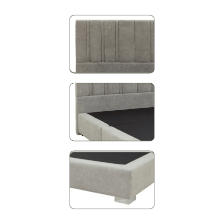 ฐานรองหัวเตียง 6 ฟุต WISDOM DESIGN FURNITURE รุ่น LEO สีเทา_3